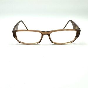 POLICE PRESCRIPTION GLASSES VISION BROWN WHITE FRAME MADE IN ITALY